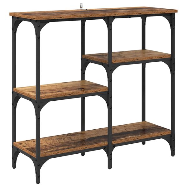 vidaXL Console Table Old Wood 80 x 29 x 75 cm Engineered Wood