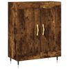vidaXL Sideboard Smoked Oak 69,5x34x90 cm Engineered Wood