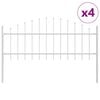 vidaXL Garden Fence WOERDEN 4 pcs 170 x 115 cm Powder-Coated Steel