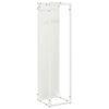 vidaXL Firewood Rack White 25x25x100 cm Cold-rolled steel