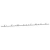 vidaXL Sliding Door Hardware Kit 400 cm Stainless Steel Silver