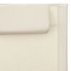 vidaXL Sun Loungers Textilene 2 pcs Cream and Grey