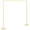 vidaXL Wedding Arch Gold 338 x 35 x 300 cm Steel