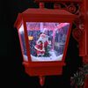 vidaXL Chirstmas Street Lamp with 2 Lanterns Red 40.5 x 80 x 188 cm