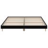 vidaXL Bed Frame without Mattress Black 200x200 cm Engineered Wood