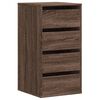 vidaXL Corner Chest of Drawers Brown Oak 40x41x76 cm Engineered Wood