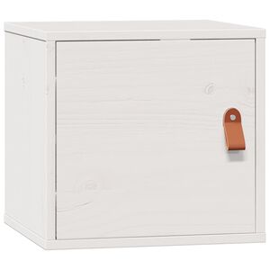 vidaXL Wall Cabinet White 31,5x30x30 cm Solid Wood Pine