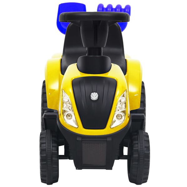vidaXL Kids Tractor New Holland Yellow