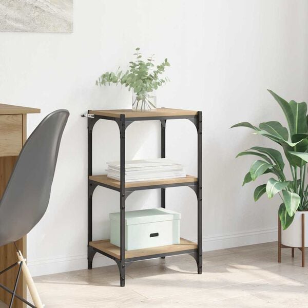 vidaXL Book Cabinet Artisan oak 40 x 33 x 70.5 cm Engineered wood