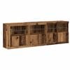 vidaXL LED Sideboard Old Wood 202 x 37 x 67 cm Engineered Wood
