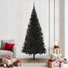 vidaXL Christmas Tree with 300 LEDs with Stand Black 210 cm PVC