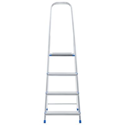 vidaXL Aluminium Step Ladder 4 Steps 150 kg