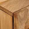 vidaXL Bedside Cabinet Natural 50 x 33 x 60 cm Solid Mango Wood