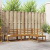 vidaXL Outdoor Sofa Set 4 Piece Natural Solid Acacia Wood