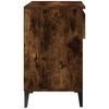 vidaXL Shoe Cabinet Smoked Oak 70x36x60 cm Engineered Wood