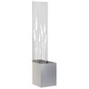 vidaXL Garden Privacy Screen Sliver 32 x 150 cm Stainless steel