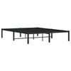vidaXL Metal Bed Frame without Mattress Black 140x200cm
