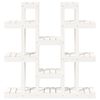 vidaXL Plant Stand White 104.5x25x109.5 cm Solid Wood Pine