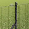 vidaXL Fence Post Grey 25 x 1.5 m (25 x 25 mm mesh) Steel