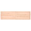 vidaXL Wall Shelf 220x60x(2-6) cm Untreated Solid Wood Oak