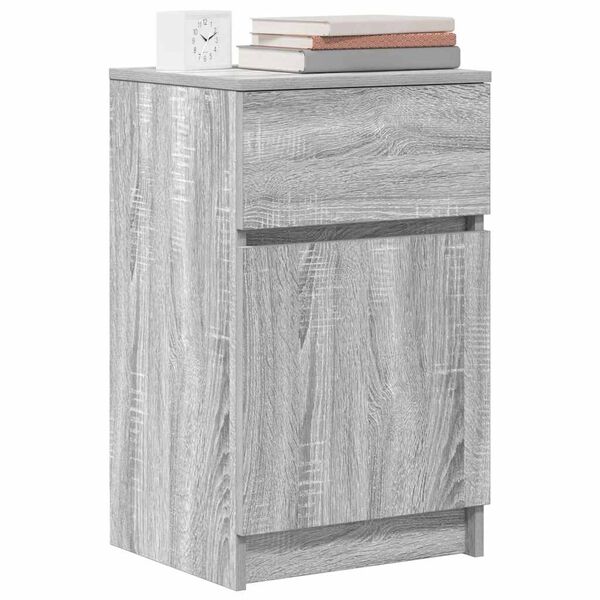 vidaXL Bedside Cabinets 2 pcs Grey Sonoma 39x35x65 cm Engineered Wood
