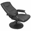 vidaXL Recliner Chair Black 66.5 x 75 x 99 cm Faux leather
