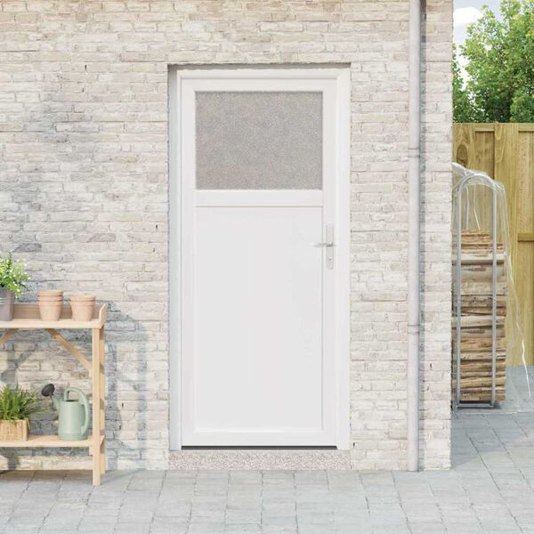 vidaXL Side Entrance Door 98 x 198 cm PVC