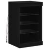 vidaXL Sideboard with LED Lights Black 41x37x67 cm
