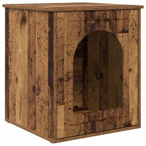 vidaXL Cat House Old Wood 53 x 52 x 62 cm Engineered Wood