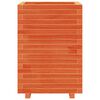 vidaXL Garden Planter Wax Brown 50x50x72.5 cm Solid Wood Pine
