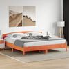 vidaXL Bed Frame without Mattress Wax Brown 180x200 cm Super King Solid Wood Pine