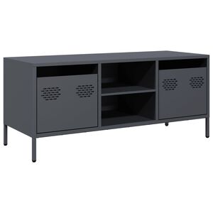 vidaXL TV Cabinet Anthracite 101.5x39x43.5 cm Cold-rolled Steel
