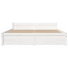 vidaXL Bed Frame without Mattress White Solid Wood 140x200 cm