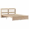 vidaXL Bed Frame with Headboard without Mattress 140x190 cm