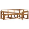 vidaXL Outdoor Sofa Set 4 pcs Natural Solid Acacia Wood