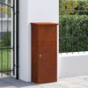 vidaXL Parcel Drop Box Rusty 44.5 x 29 x 110.5 cm Weathering Steel