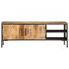 vidaXL TV Cabinet 110x35x40 cm Solid Rough Wood Mango