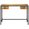 vidaXL Writing Desk Brown 105 x 50 x 75 cm Solid Mango Wood and Metal