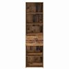 vidaXL Highboard Old Wood 50 x 42.5 x 185 cm Engineered Wood