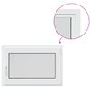 vidaXL Basement Window Internal Colour White RISOR 95 x 55 cm