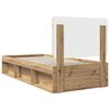 vidaXL Bed Frame Artisian Oak 90 x 190 cm Solid Pine Wood