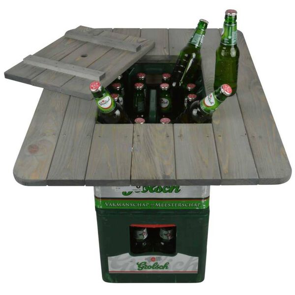 Esschert Design Beer Crate Tabletop Grey