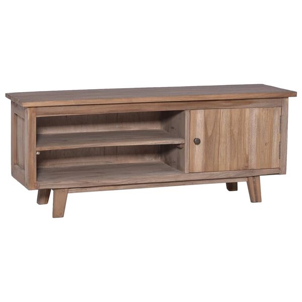 vidaXL TV Cabinet 100x30x40 cm Solid Teak Wood