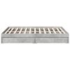 vidaXL Bed Frame with Drawers without Mattress Concrete Grey 140x190 cm
