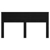 vidaXL Headboard Black Oak 200 cm Engineered wood