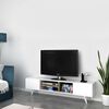 Homemania TV Stand Dore 160x29.7x40.6 cm White and Walnut