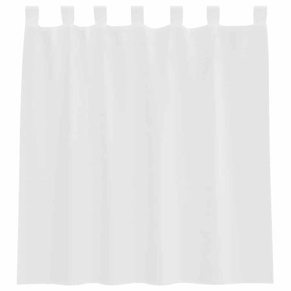 vidaXL Voile Curtains with Loops 2 pcs White 140x140 cm