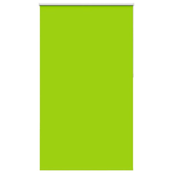 vidaXL Roller Blind Blackout Leaves Green 140x210 cm Fabric Width 136.6 cm Polyester