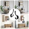 vidaXL Clothes Hook 2 pcs Black 102 x 29 x 47mm Zinc Alloy