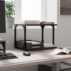 vidaXL Printer Stand 2-Tier Brown Oak 41x28x33.5 cm Engineered Wood